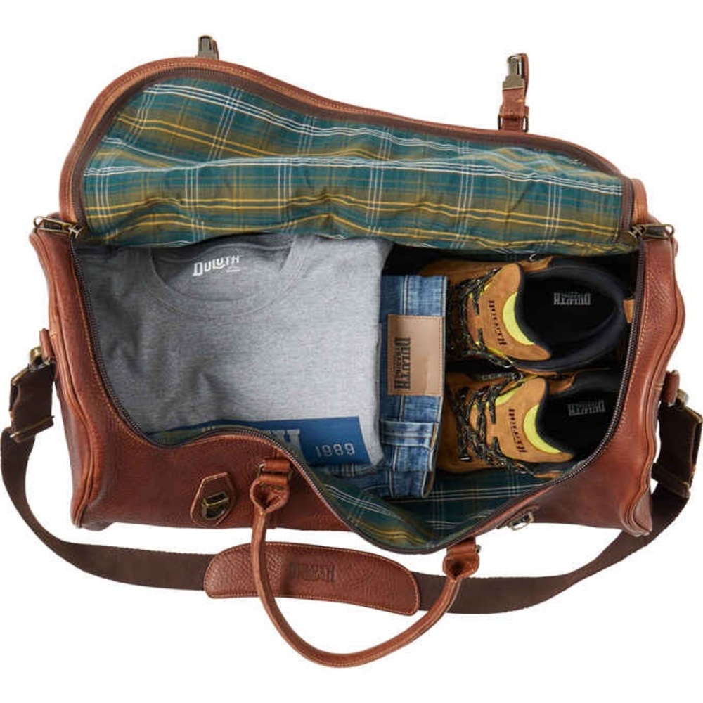 Duluth lifetime leather duffel bag - Picture 2 of 8